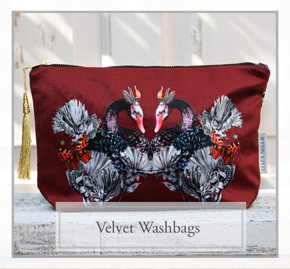 Velvet Washbags made in the UK