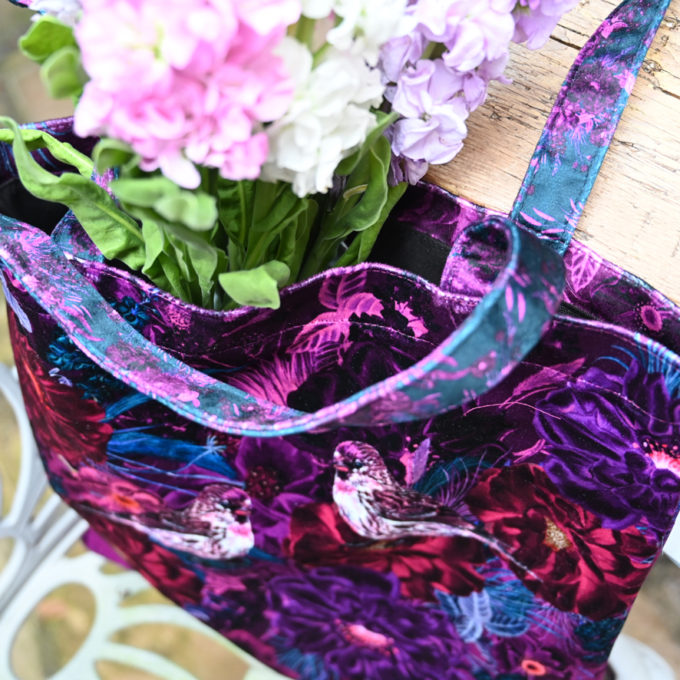 Wild birds and wildflowers tote